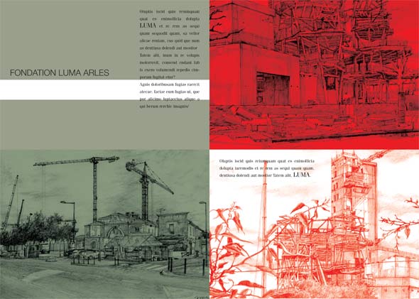 Essais de couleur pour le journal des LUMA DAYS